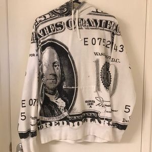 supreme hundred dollar bill hoodie